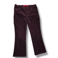 Gloria Vanderbilt Jeans Women's Size 12P Deep Purple Corduroy Bootcut Pants