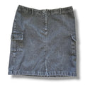 Ann Taylor Factory Women’s Black Denim Cargo Mini Skirt Size 12