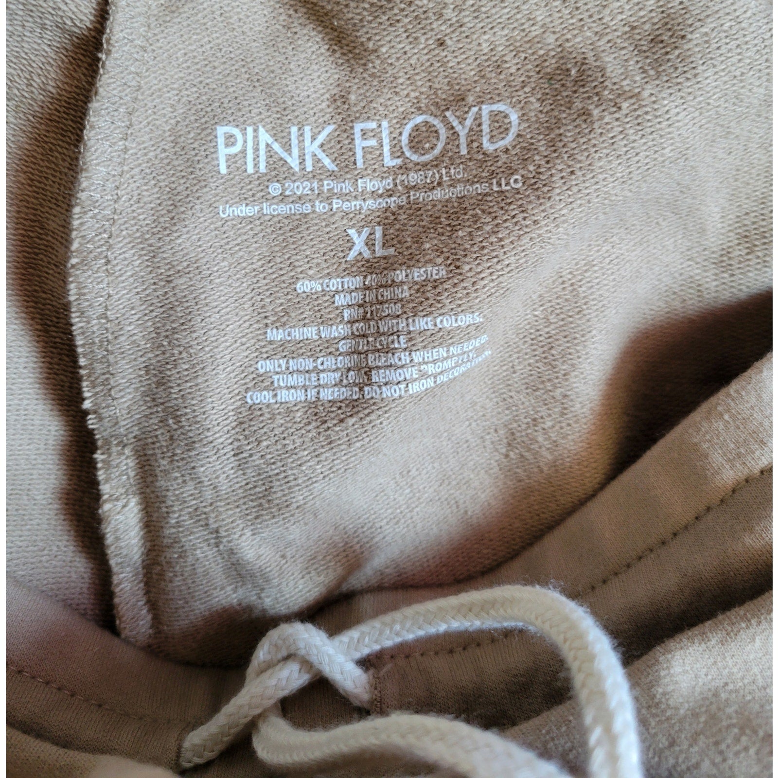 Pink Floyd Women’s Wide-Leg Lounge Pants XS Brown NWT Cotton Blend
