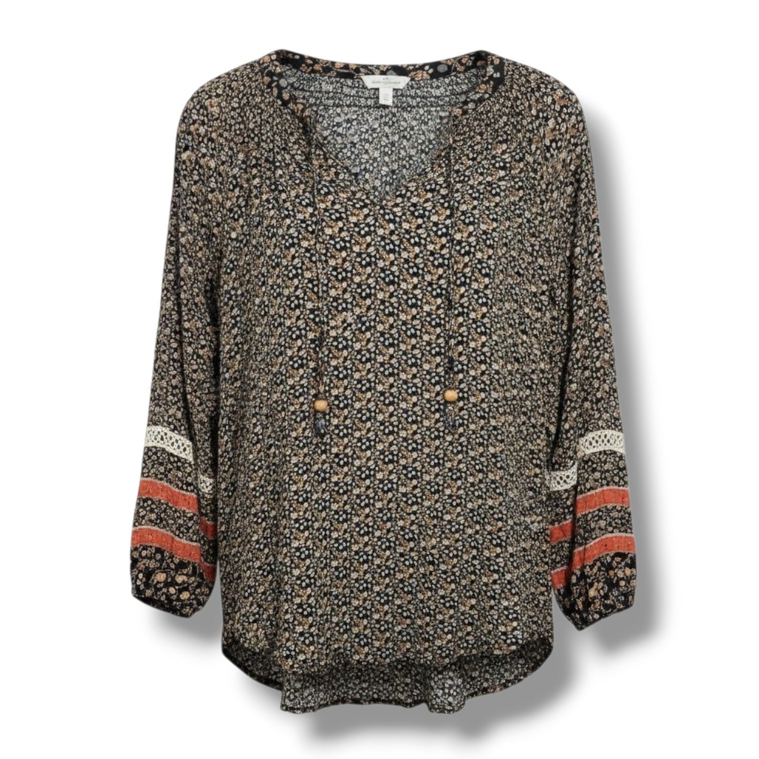 Mason & Belle Women’s Multicolor Cathia Tassel Blouse – Boho Style, Medium