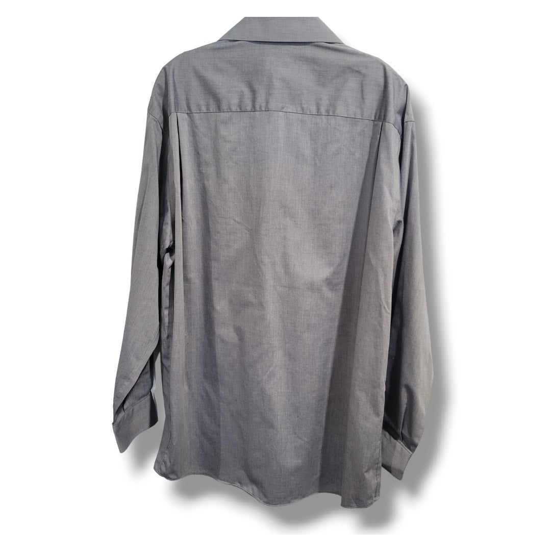 Concepts by Claiborne Men’s Gray Long Sleeve Button-Down Dress Shirt – Size 16