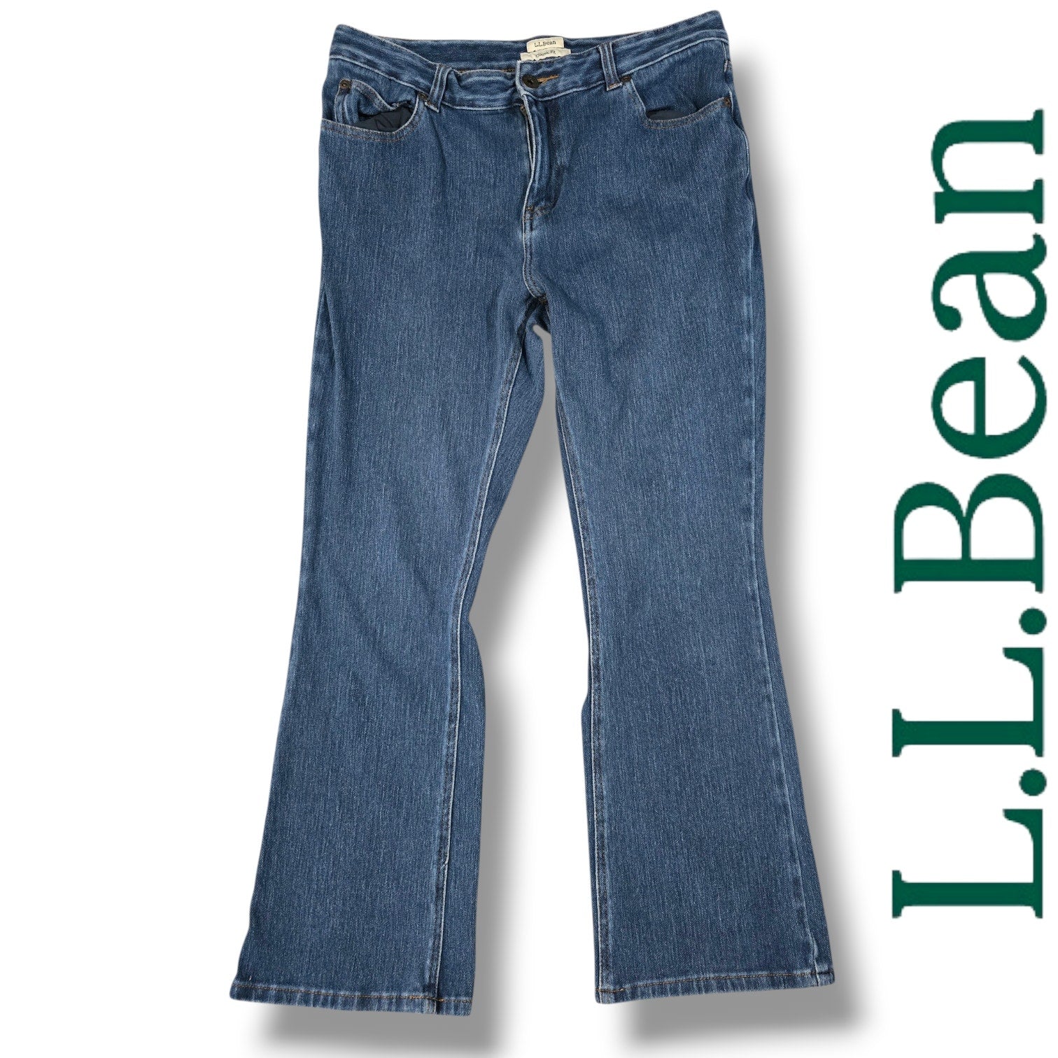 L.L.Bean Women’s Classic Fit Petite Bootcut Jeans Size 10 PET