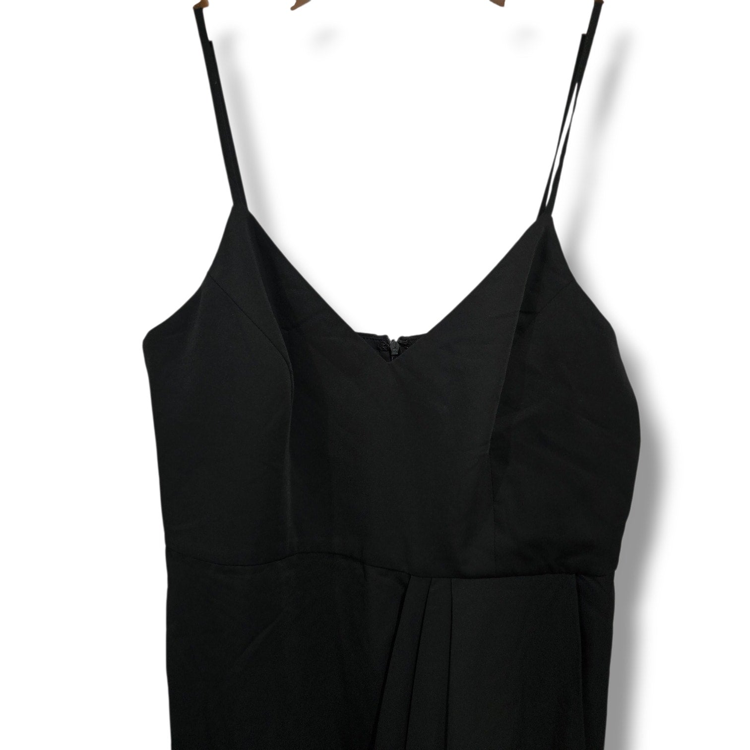 Lulus Black Tulip Hem Pleated Midi Cocktail Dress