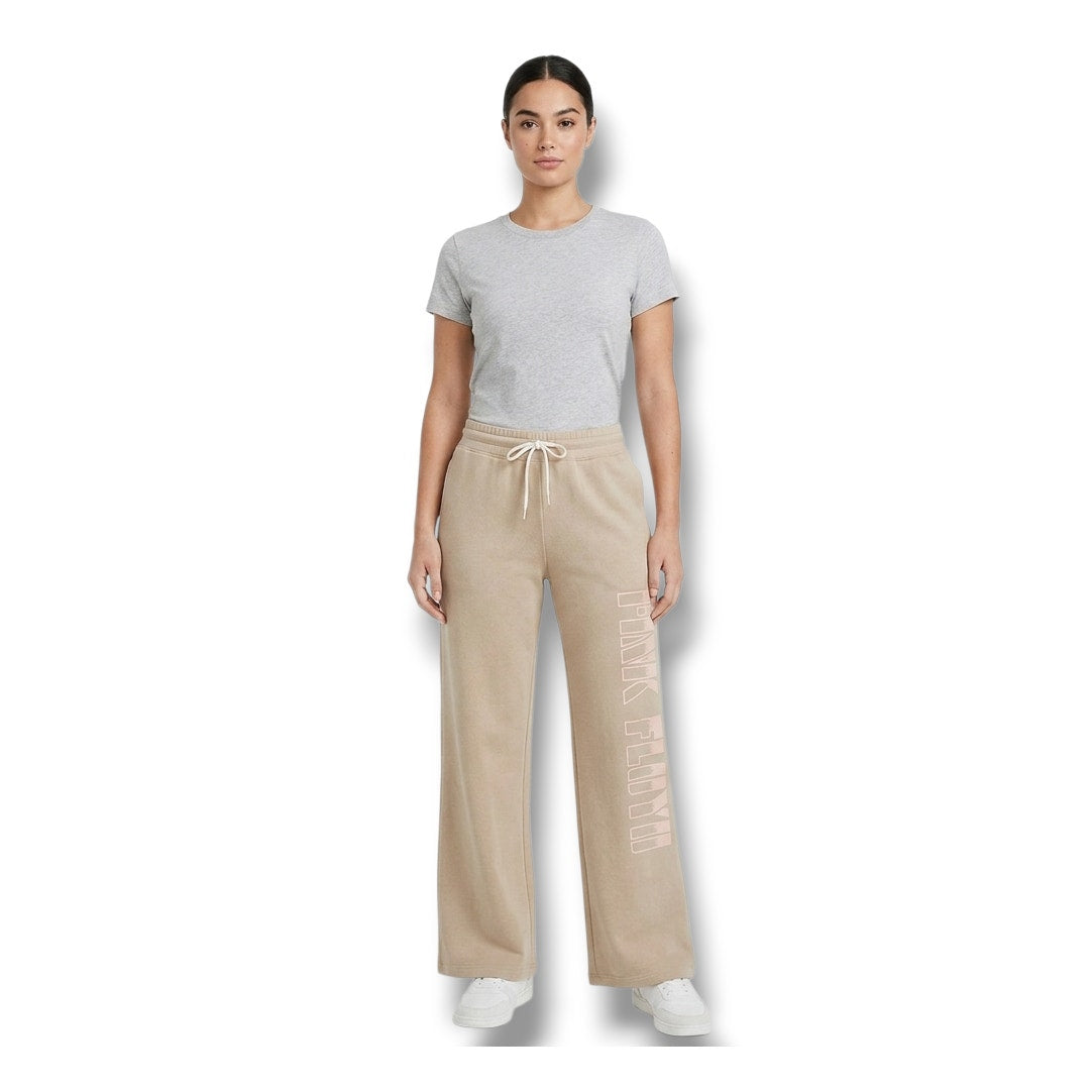 Pink Floyd Women’s Wide-Leg Lounge Pants XS Brown NWT Cotton Blend