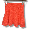 Aeropostale Pink Lace Overlay Skater Mini Skirt Juniors XS Bright Neon Party