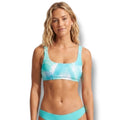 Kona Sol Women’s Blue Scoop Neck Bralette Bikini Swim Top Medium NWT