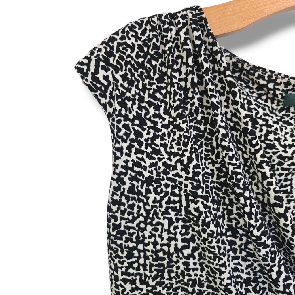 Lauren Ralph Lauren Faux Wrap Animal Print Midi Dress