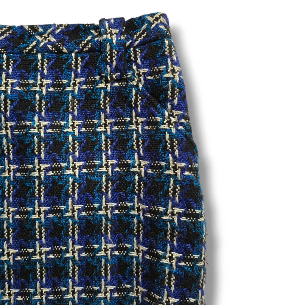 Ann Taylor Loft Women’s Plaid Tweed Lined Skirt with Side Zip Pockets Size 8