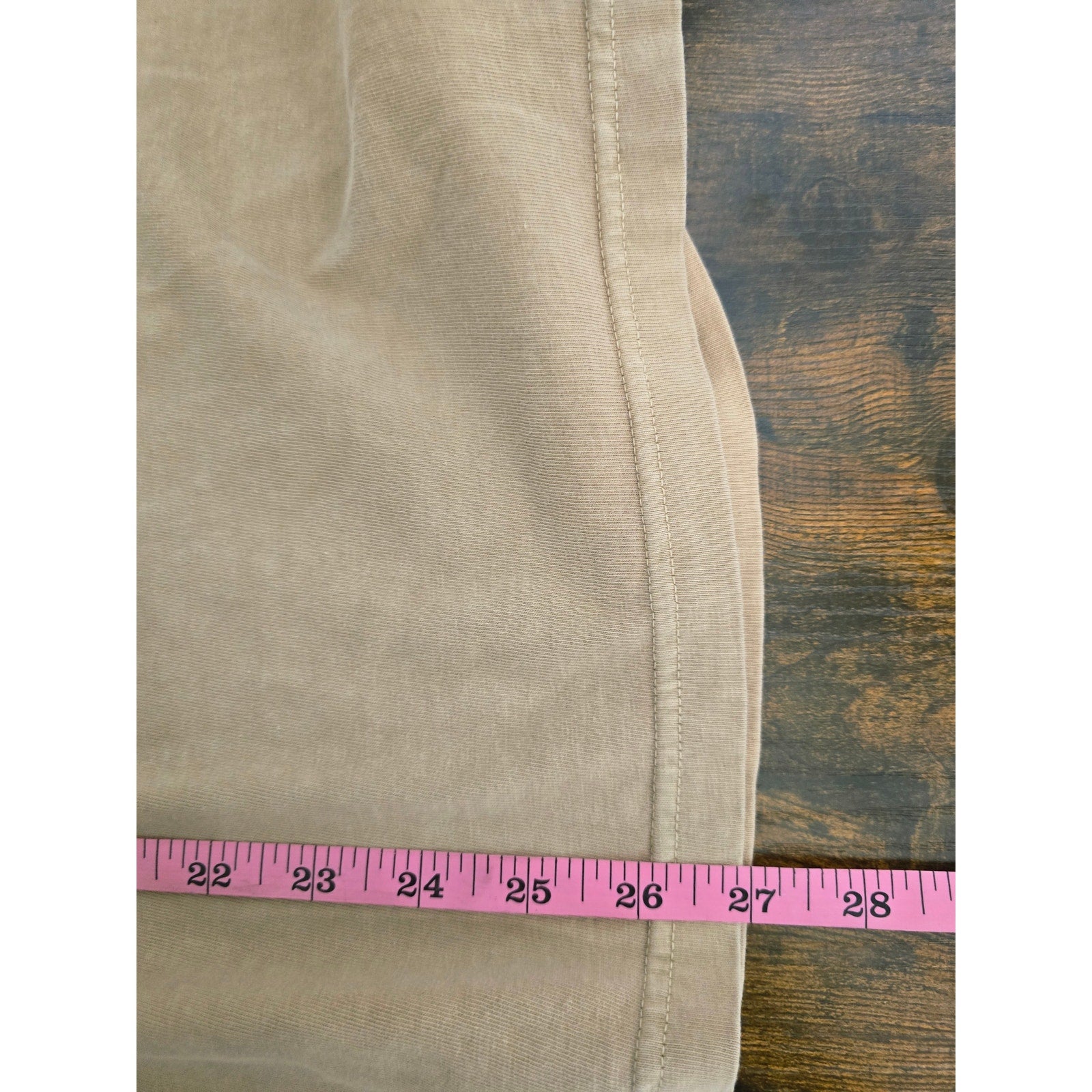 American Eagle Men's Small Tan Super Soft Standard Fit Crew Neck T-Shirt