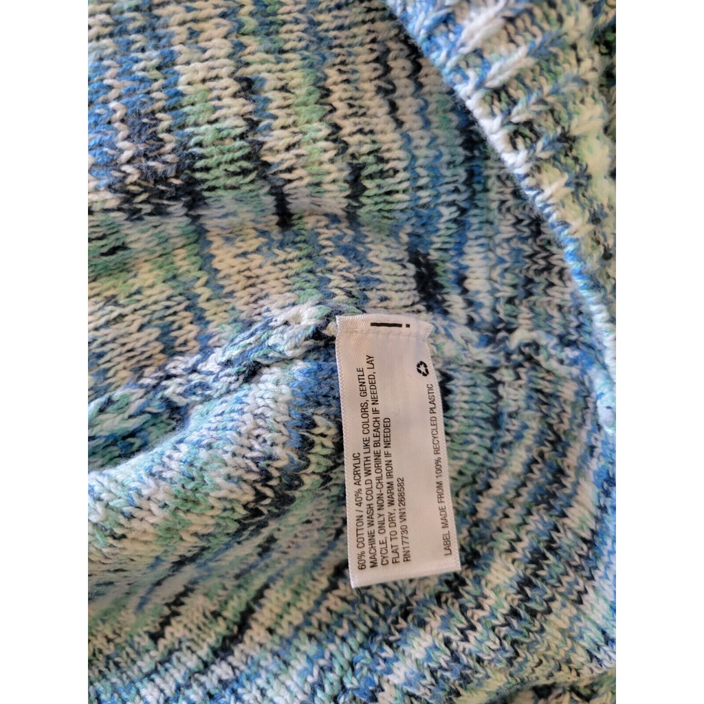 Isabel Maternity by Ingrid & Isabel Blue Multi-Color Sweater Size Small