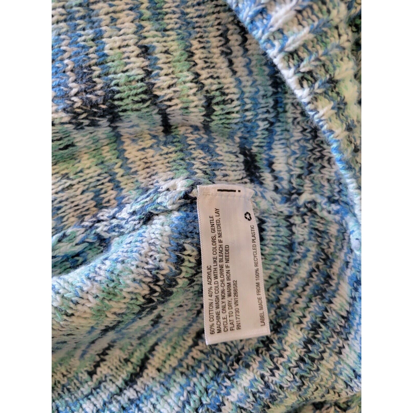 Isabel Maternity by Ingrid & Isabel Blue Multi-Color Sweater Size Small